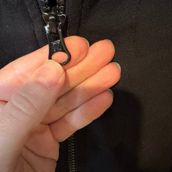 Lululemon‎ Men's Full Zip Athleisure Jacket Black Chevron Athleisure Stretch M/L - Picture 3 of 6